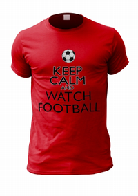 Keep Calm and Watch Football Personalised T-Shirt