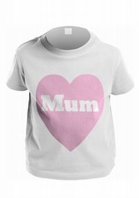 Pink Heart Personalised Kid's T-Shirt
