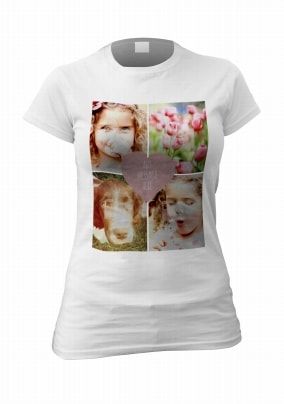 Personalised Four Photo Upload Women's T-Shirt