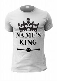 Tap to view Personalised King Men's T-Shirt
