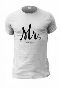Mr Personalised Heart T-Shirt
