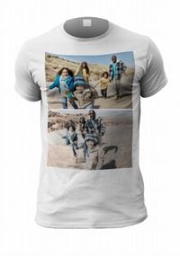 2 Photo Upload Personalised Men's T-Shirt