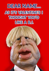 Tap to view Valentine's B.J Personalised Card