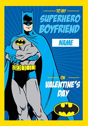 Batman Boyfriend Personalised Valentine's Day Card