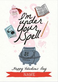 Under Your Spell Harry Potter Personalised Valentine's Day Card