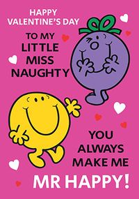 Tap to view Little Miss Naughty Valentine Card