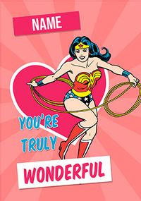 Tap to view Wonder Woman - Truly Wonderful Personalised Card