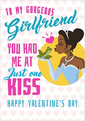 Tiana Girlfriend Personalised Valentine's Day Card
