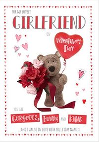 Tap to view Barley Bear Girlfriend  Valentine's Personalised Card