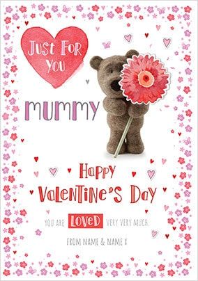 Barley Bear Mummy Valentine's Personalised