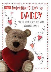 Barley Bear Daddy Valentine's Personalised Card