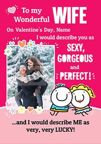 Tap to view Wonderful Wife Photo Valentine's Card