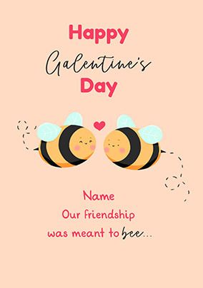Galentine Bee Personalised Card