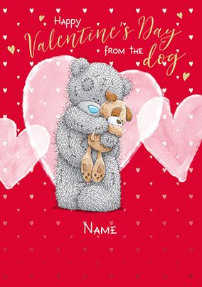 From The Dog Personalised Valentine Card