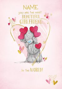 Tap to view Most Beautiful Girlfriend Personalised Valentine's Card