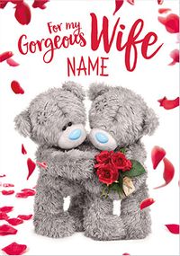 Me To You  Photo Finish - Gorgeous Wife Personalised Valentine's Card