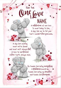 Tap to view Me To You - One I Love Personalised Valentine's Card