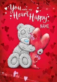 Me To You - Make My Heart Happy Personalised Card