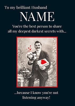 Deepest Darkest Secrets Valentine's Day Card