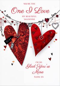 The One I Love Giant Personalised Valentine Card
