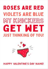 Tap to view Just Thinking of You Valentine's Personalised Card