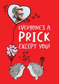 Tap to view Everyone's a Prick Photo Valentine's Card