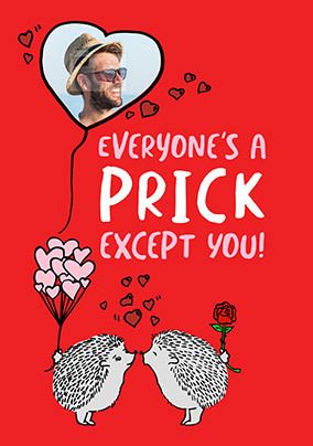 Everyone's a Prick Photo Valentine's Card
