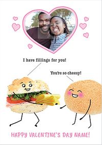 Tap to view Fillings for You Photo Valentine's Card