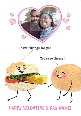 Fillings for You Photo Valentine's Card