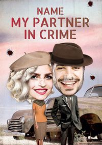 My Partner In Crime Photo Card