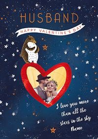 Husband - All The Stars In The Sky Photo Valentine's Card