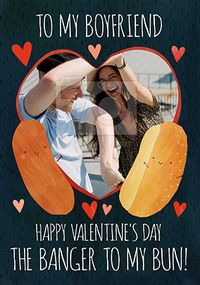 Tap to view Boyfriend Banger to my Bun Photo Valentine's Card