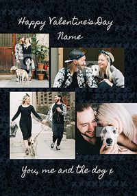 You, Me and the Dog Photo Valentine's Card