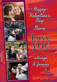 Love You Always and Forever Photo Valentine's Card