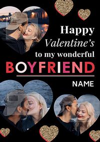 Wonderful Boyfriend Valentine's Photo Card