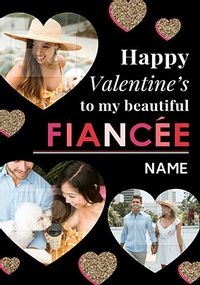 Beautiful Fiancée Valentine's Photo Card