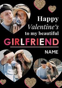 Tap to view Girlfriend Hearts Photo Valentine's Card
