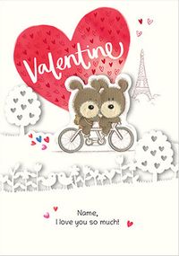 Love You So Much Personalised Valentine's Card