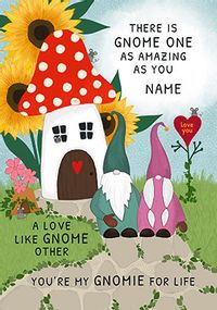 Gnome One as Amazing Personalised Valentine's Day Card