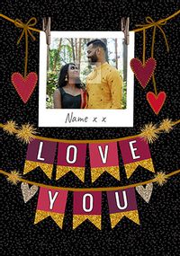 Tap to view Love You Banners Valentine's Day Photo Card
