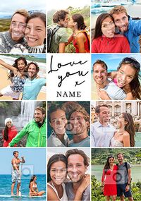 Tap to view Love You Multi Photo Upload Valentine's Day Card