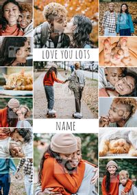 Love You Lots Multi-Photo Upload Valentine's Card