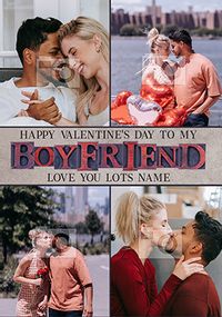 Tap to view Boyfriend Love You Lots Photo Valentine's Day Card