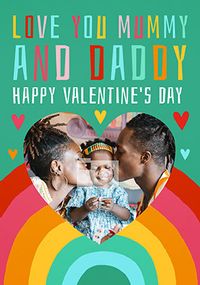 Love Mummy And Daddy Photo  Valentine Card
