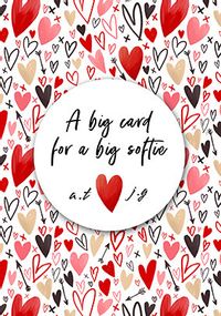Big Card Big Softie Valentine's Card