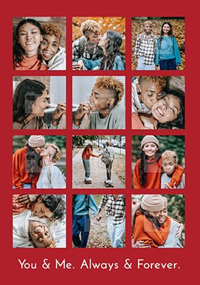 You & Me Multi Photo Giant Card