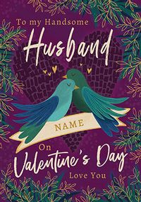 Husband Birds Personalised Valentine's Day Card