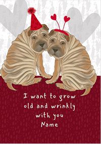 Tap to view Old and Wrinkly Personalised Valentine's Day Card