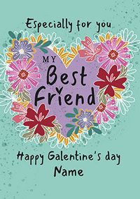 Best Friend Galentine's Day Personalised Card
