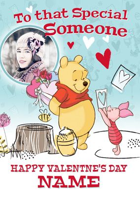Winnie the Pooh Photo Valentine's Day Card